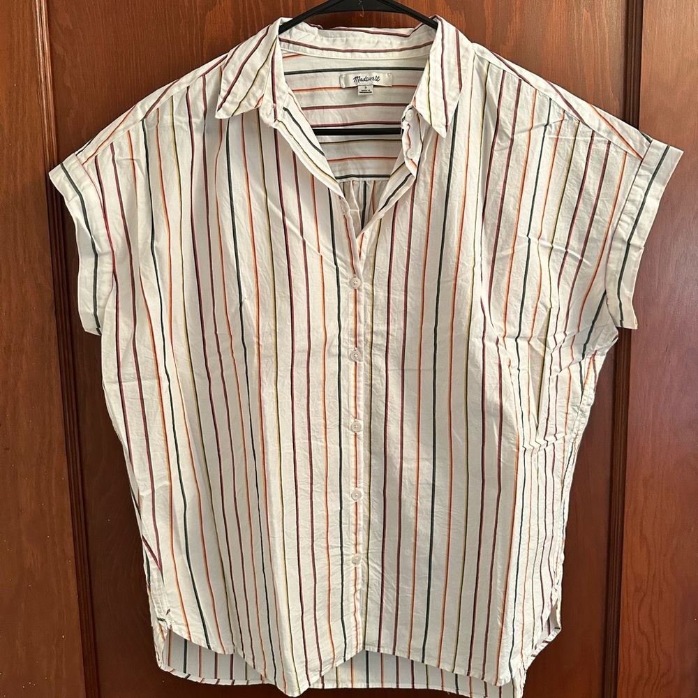 COPY - Madewell Central Shirt in Sadie Stripe
